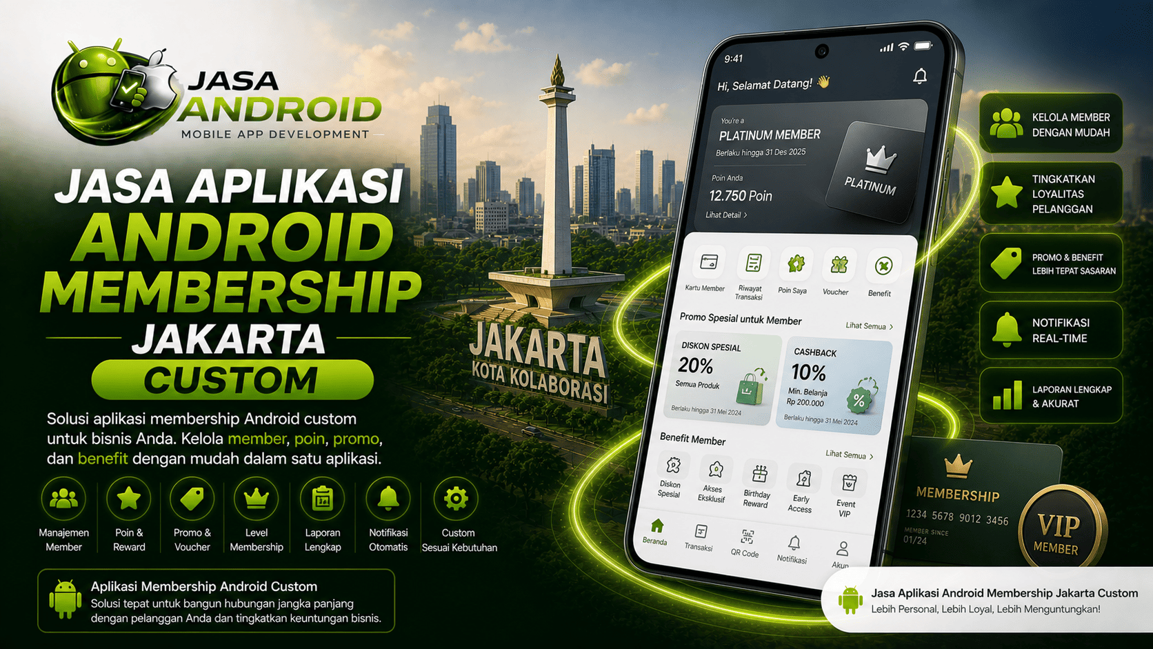 Jasa Aplikasi Android Membership Jakarta Custom: Solusi Loyalitas Pelanggan untuk Bisnis Modern